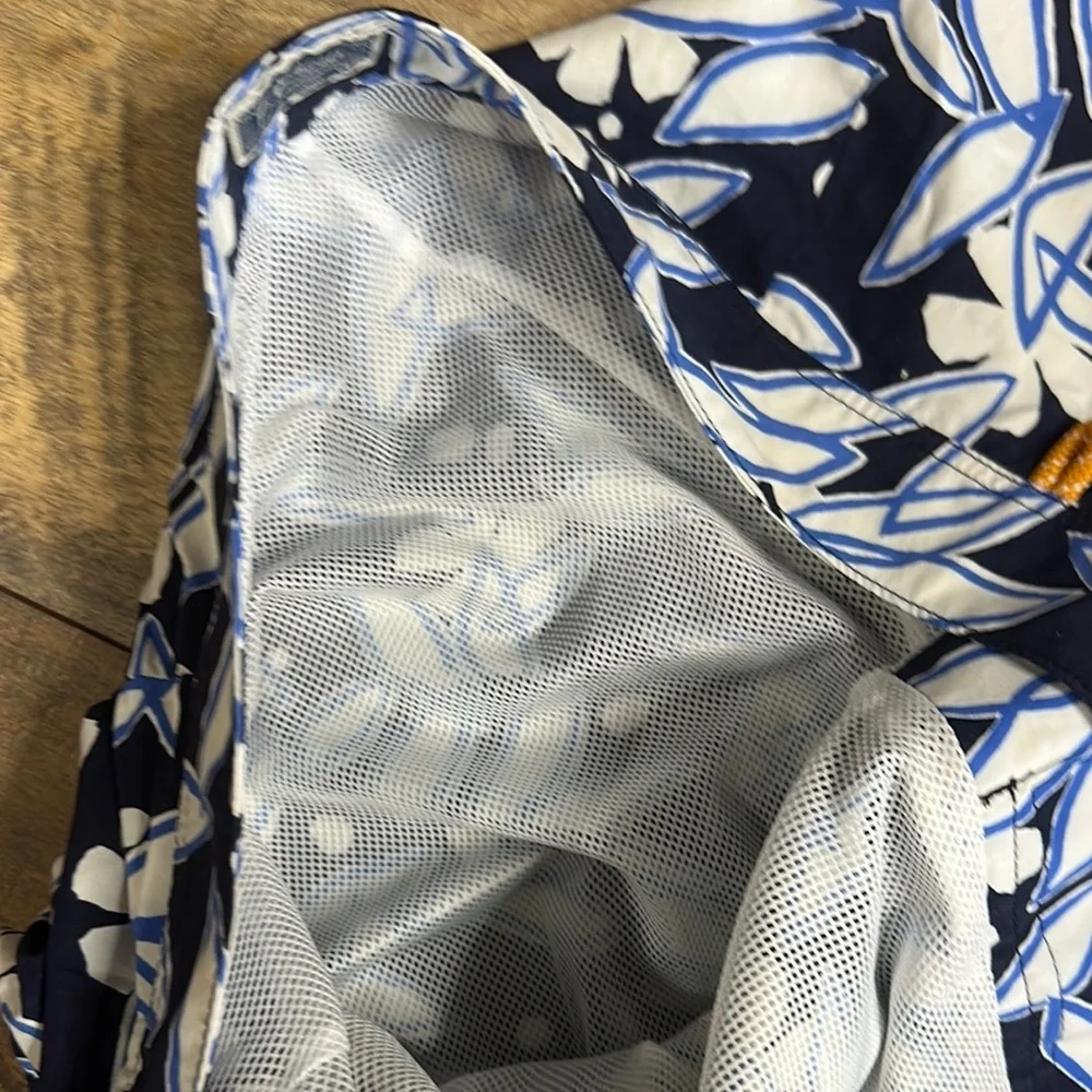 J. CREW Men’s Floral Print Swim Trunks, 35 W, EUC
